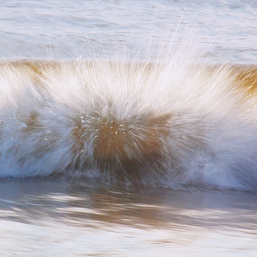 The sun was high & bright and not the best for landscape shots.  A few of us sat down with  David and began zooming in on the waves right in front of us.  Lesson learned: When the light is lousy, there is still something to photograph.   - Kim Hawks