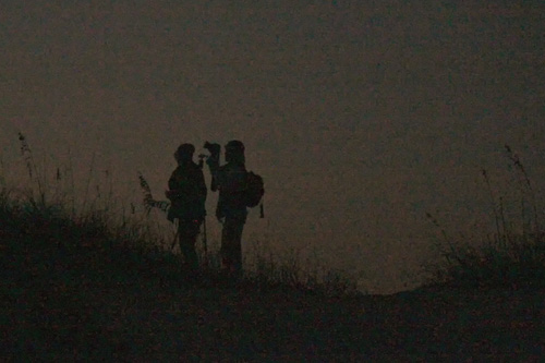 We squeezed every last bit of light we could out of that day. Robin demonstrated mastery of manual exposure skills when she was able to capture this image as we were wrapping up in the twilight. By increasing her ISO she was able to achieve a fast enough shutter speed to freeze the motion of the people with what little light was left.